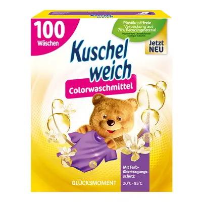 Kuschelweich Color prací prášek na barevné prádlo s vůní Glucksmoment 100PD 5,5kg