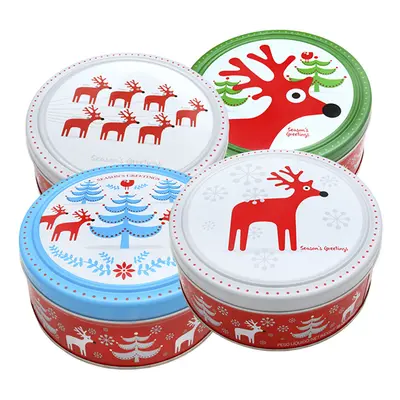 Máslové sušenky Christmas box, Sobi v lese, modré víčko 454g