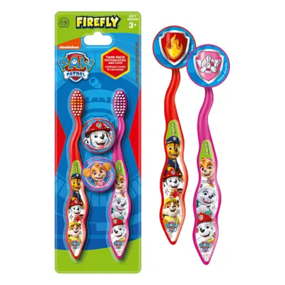 Paw Patrol sada zubních karáčků s krytkou Soft pro děti 3+