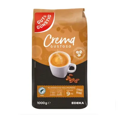 GG Crema Gustoso zrnková káva 1kg