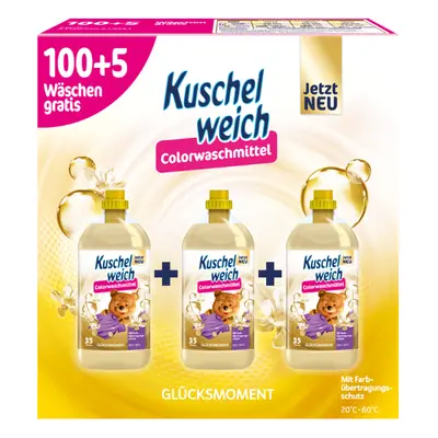 Kuschelweich voňavý prací gel 3x1,925L - 105 dávek vůně Glucksmoment Color