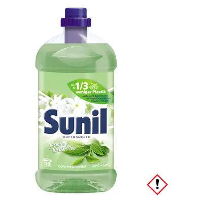 Sunil Color prací gel na barevné prádlo Jasmína bílý čaj 20PD 1,32l