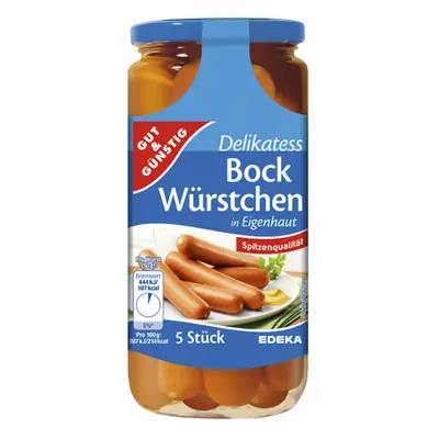 GG Delikatess Bock Würstchen, 5ks 380g