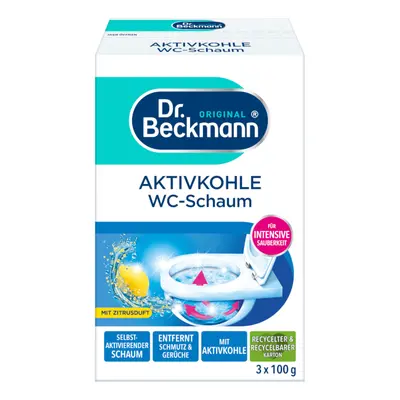 Dr. Beckmann čistící a odvápňovací aktivní pěna do WC 3x100g