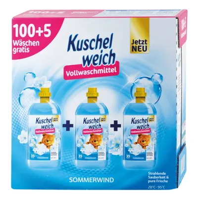 Kuschelweich voňavý prací gel 3x1,925L - 105 dávek vůně Sommerwind universal