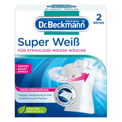 Dr. Beckmann Super bělící šáčky na prádlo extra silné 2x40g