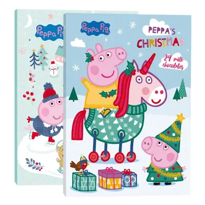 Peppa Pig adventní kalendář s mléčnou čokoládou 2 motivy 75g