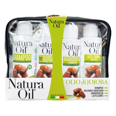 Natura Oil Tělová dárková sada s certifikovaným jojbovým olejem 4x100ml