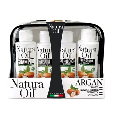 Natura Oil dárková tělová sada s certifikovaným arganovým olejem 4x100ml