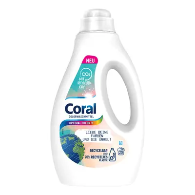 Coral prací gel na barevné prádlo Optimal Color 20PD 1l