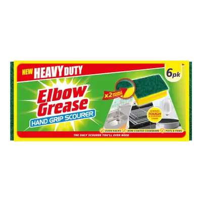 Elbow Grease abrazivní kuchyňské houbičky, dvojitý vlies 6ks