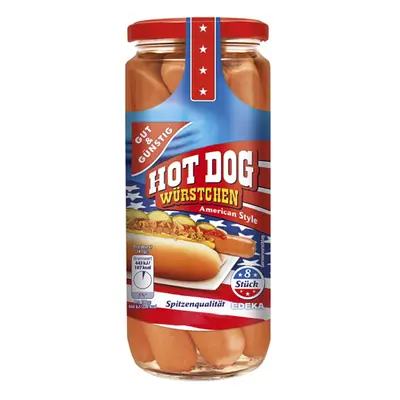 GG Hot Dog, americký styl 665g, 8ks