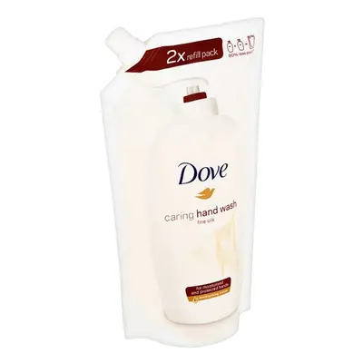 Dove Supreme Fine Silk krémové tekuté mýdlo náhradní náplň 500 ml