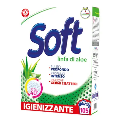 SOFT univerzální prací prášek Linfa di Aloe 105PD 5,25kg