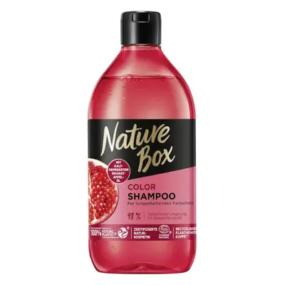 Nature Box Color vlasový šampon s olejem z granátového jablka 385ml