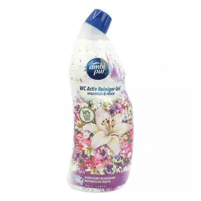 Ambi Pur WC aktivní hygienický čistící gel s vůní White Flowers 750ml