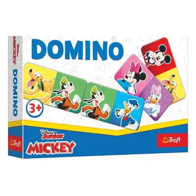 Trefl Domino papírové Mickey Mouse a přátelé 21 kartiček