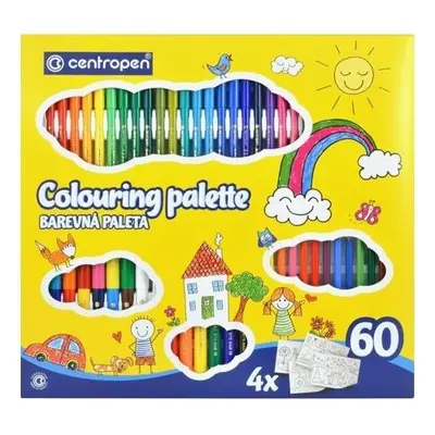 Centropen Výtvarná sada Colouring Palette Quatro 9396 60 ks