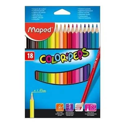 Pastelky Maped ColorPeps trojhranné tenké 18 ks