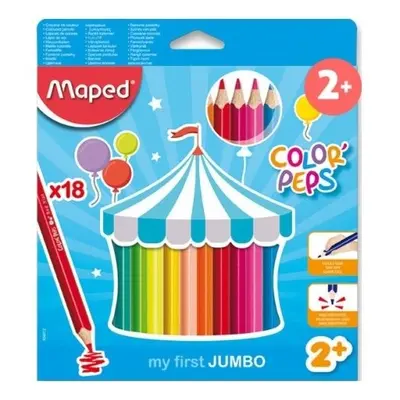 Pastelky Maped Jumbo trojhranné 18 ks