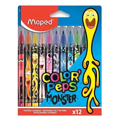 Maped Dětské fixy Maped Color'Peps Monster 12 barev