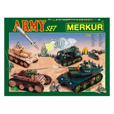 Merkur Toys Stavebnice MERKUR Army Set 657ks 2 vrstvy