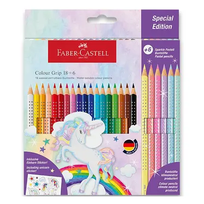 Faber-Castell Pastelky Faber-Castell Colour Grip Unicorn 24 barev