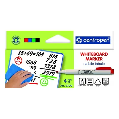 Centropen Popisovač 2709 whiteboard marker sada 4ks