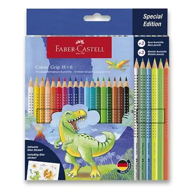 Faber-Castell Pastelky Colour Grip Dinosaurus 24 barev