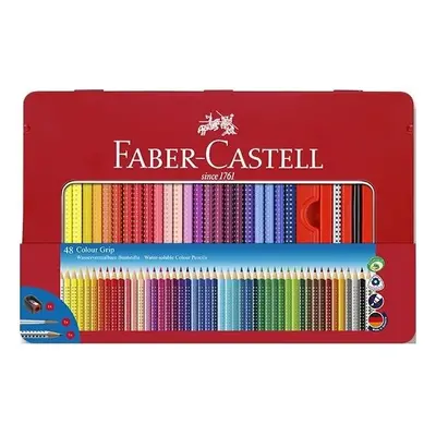 Faber-Castell Pastelky Faber-Castell Grip 2001 plechová krabička 48 barev