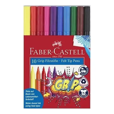 Faber-Castell Dětské fixy Faber-Castell Grip 10 barev