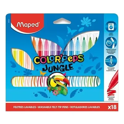 Maped Dětské fixy Maped Color'Peps Jungle 18 barev