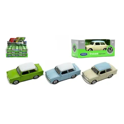 Auto Welly Trabant 1:60 kov 7cm mix barev volný chod