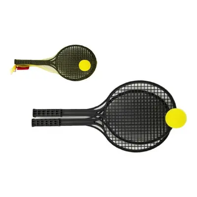 Soft tenis černý+míček 53cm