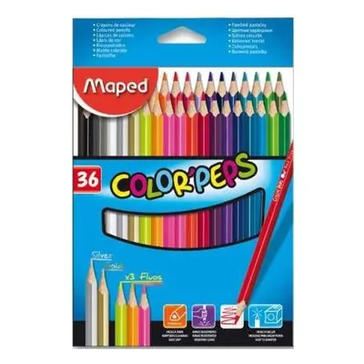 Pastelky Maped ColorPeps trojhranné tenké 36 ks