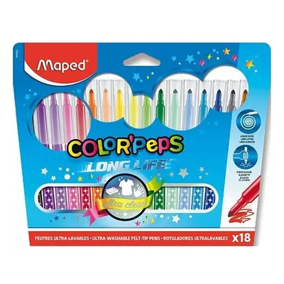 Maped Dětské fixy Maped Color'Peps Long Life 18 barev