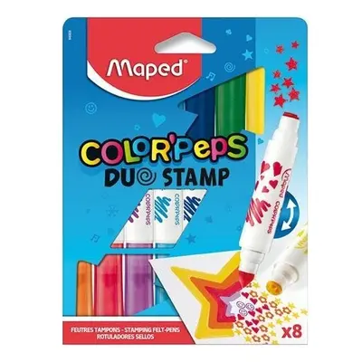 Maped Dětské fixy Maped Color´Peps Duo Stamp 8 barev