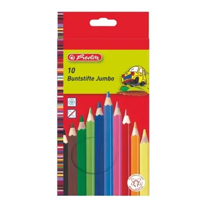 Pastelky Herlitz Jumbo silné 10 ks