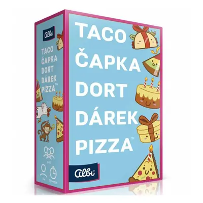 Albi Taco čapka dort dárek pizza