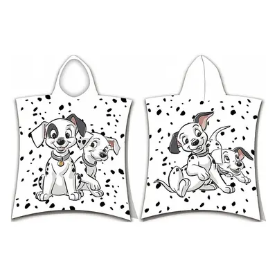 Jerry Fabrics Plážová osuška pončo 101 Dalmatians 03