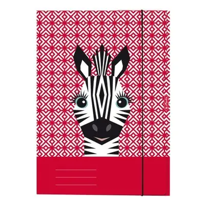 Desky Herlitz s gumou A4 Zebra Cute animals