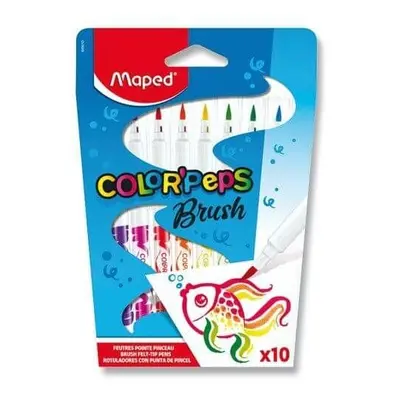 Dětské fixy Maped Color'Peps Brush - 10 barev