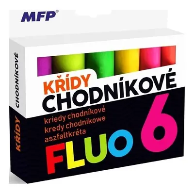 MFP paper Křídy chodníkové barevné MFP Fluo 6ks