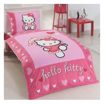 Matějovský Povlečení do postýlky Hello Kitty Moulin Rouge Bavlna deluxe