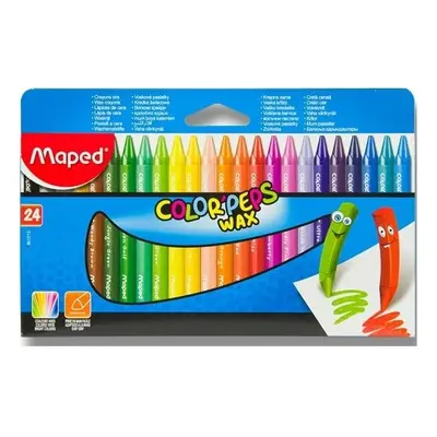 Maped Trojharanné voskovky Maped Color'Peps Wax 24 barev