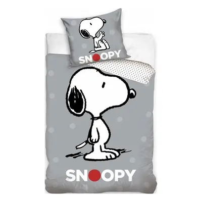 Dadka Povlečení Snoopy Grey