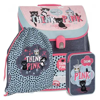 Ars una Školní aktovka Think Pink 23 magnetic SET