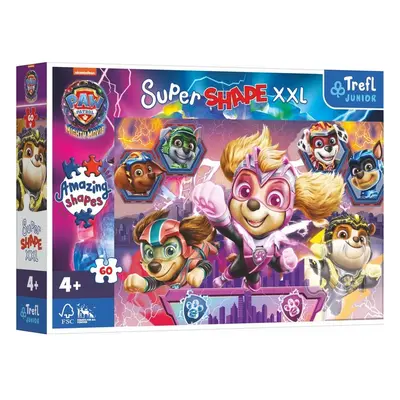 Trefl Puzzle Šťastní psi 60 XXL Super Shape Tlapková patrola/Paw Patrol