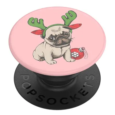 PopSockets PopGrip Gen.2, Holiday Pug, vánoční mopslík