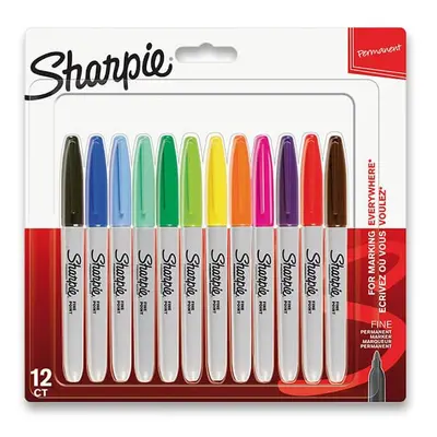 Permanentní popisovač Sharpie Fine - sada 12 ks